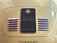 GT-Style-Motorhaube aus Aluminium mit Lüftungsschlitzen. Porsche 356 Cabriolet - 64451200126