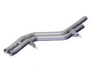 中央排气消声器/消音器。保时捷 9YB Cayenne turbo E-Hybrid GT Coupe - 9Y3253088F, 9Y3253088
