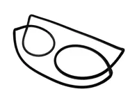 Sello de techo de vidrio, TARGA. Porsche 996 Carrera / 997.1 Carrera / 997.2 Carrera - 99656233100