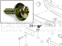 Vite porta targa per Porsche - 90007301301, 90014315102