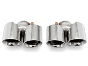 排气豪华四式尾管，抛光镀铬。保时捷 997.2 Carrera - 99711115130, 99711135130, 99711198330, 99711199130, 99711199140, 99711115230, 99711135230, 99711198430, 99711199231, 99711199240