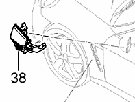 Spia specchietto retrovisore esterno. Porsche 970 Panamera con guida a sinistra - 97064140100, 97064140200 - MP00136, MP00137
