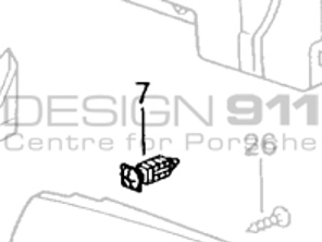 Tuerca Expansor Tarjeta Puerta Porsche 996 / 986 Boxster - 99655583105, 99655583205