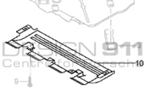 前保险杠风管/底盘。保时捷 996 Turbo X50 - 99657596100