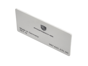 释放雾灯的卡片。保时捷 997 - 99763123100