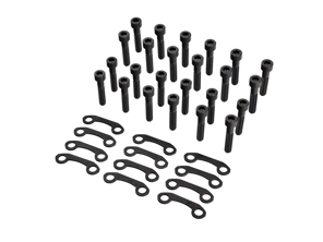 Set di bulloni e piastre di fissaggio dell'albero di trasmissione. Porsche 911 930 Turbo 3.3L - 90006712301, 91133219100