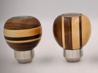 Pomo de palanca de cambios de madera de nogal y arce. Porsche 356 - 69542419100, 69542419100/2