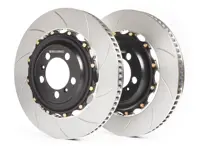Brake Disc / Rotor Kit Slotted 2-pc REAR 991.1 / 991.2 / 992 Without PCCB