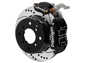 Achterrem Powerlite remklauw en rotorset met geventileerde, gesleufde en geboorde schijven. Porsche 914/4 1970-76 Wilwood - 91435240110, 91435242300, 91435242400 - 140-17475-DR, 140-17475-D