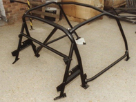 Roll-bar a 6 punti bullone con singola diagonale e barra dell'imbracatura. Porsche 986 Boxster