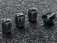 Coprivalvola decorativi RS, set da 4 per Porsche - 99104460267, 99104460268, 99104460269, 99104460370, 99104460371, 99104460372