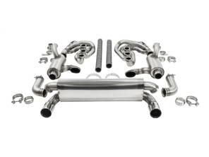 CARGRAPHIC GT Sport Exhaust System Backdate 740mm, With ID45 GT Manifold Set, With Heating. Porsche 964 Carrera 2/4/RS - 96411104504, 96411104605, 96411104502, 96421103905, 96421103932, 96421104004