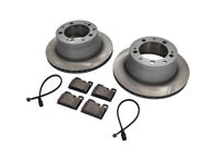 Pastiglie freno posteriori e pacchetto disco freno. Porsche 944 Auto con ABS Sebro - 94435240103, 94435295102, 92835295102, 94435121104