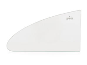 1/4-Fensterglas hinten, klar. Porsche 356 Coupé - 64454310200, 64454310100