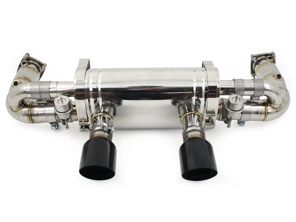 赛车排气可切换保时捷 991.2 Carrera，带黑钻石尾管饰面 - DesignTek - 9P1251053A, 9P1251053C - EX-PS991230T-2/101AT