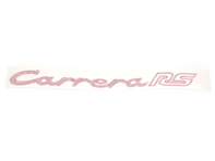 Rear lid 'CARRERA RS' sticker, in Guards Red. Porsche 911 72-73 - 91155903603, 91155903602, 91155903601, 91155903600