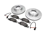 FRONT Brake Pads and Brake Disc Package Porsche 718 Textar - 99735140101, 99735140201, 98135193904, 99160916500