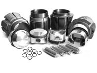 Cilindro birale di grande diametro e kit pistone forgiato JE 'High Comp' 83,5mm. Porsche 356C/912 - 008 11 83P JE, 0081183PJE