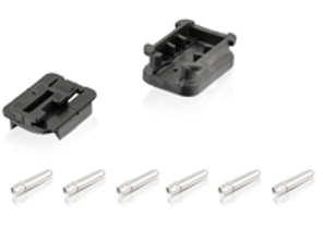 Connector housing, 6-pin.  Porsche 911 / 924 / 928 / 944 /964 / 968 - 91161286702