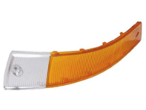 Knipperlichtglas Voor, zonder rand (SWB). Porsche 911/912 1965-68 - 90163140100, 90163140200 - 14847/D, 14847/S