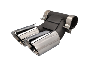 DesignTek Exhaust tail pipes mirror finish for Porsche 981 / 981C - 98111126100, 98111136100, 98111136160, 98111136161, 98111136162, 98111196100, 98111196101, 98111196102