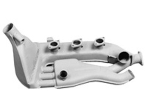Uitlaat Warmtewisselaar LINKS, zacht staal. Porsche 911 1971-75 mechanische injectie - 91.013, 91013, 91.013S, 91013S, 1623102770, 1623102670, 91121102114 - 1623102670