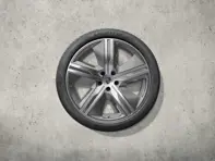 Set di ruote e pneumatici estivi da 22" Macan dal design esclusivo, argento platino. Porsche Macan-e - 95C044660M