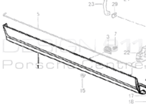 Side Sill. Porsche 964 Turbo - 96555919401G2X, 96555919301G2X, 96555919403G2X, 96555919402G2X, 96555919302G2X, 96555919303G2X