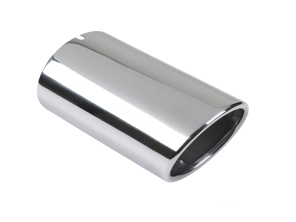 Uitlaatpijphuls in Chrome. Porsche 924S / 944 - 94411108301/1, 94411108301, 1620706300, 92.490SKIN, 92.490, 1620613200, 477253191C, 477253191G, 477253191F - 1620706300