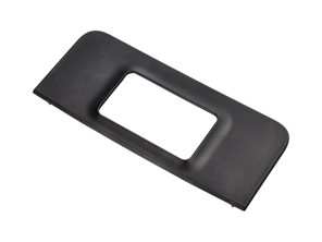 Achterklep slot cover, Satin black. Porsche 957 Cayenne - 955555520009B9