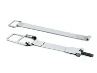 Correas de batería, conjunto superior y lateral, Plata. Porsche 911 69-73 - 90161102800, 90161102200 - 1699450110, 9240001