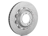 Two piece brake disc rotor, Front. Formula:R. Porsche 981 Cayman GT4 without PCCB (OE No 98134140580 & 98134140680) - 98135140580, 98135140680, 9GT615301N, 9GT615302N, 98135140581, 98135140681