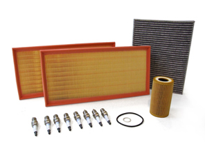 Service maintenance kit for Porsche Cayenne 955  4.5L V8 Turbo  Oil, Air Filters,  Spark plugs, + More - 99917022190, 95511013100, 95581963100, 99610722560, 90012310630