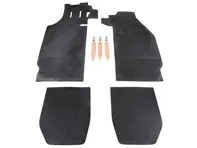 Ensemble de tapis de sol en caoutchouc, noir. Porsche 911/912 LHD - 90255101120, 90155101223, 1601700610, 90155101220, 90255101120, 90255112120, 90255112220 - 1601700610
