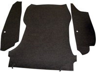 Luggage boot carpet set. Porsche 911/912 63-68 - 90155104520, 1689500110, 90155104920, 90155105020