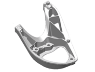 Unterstützung der Motorhalterung. Porsche 95B Macan - 95B399331A, 95B399331B, 95B399332A, 95B399332B