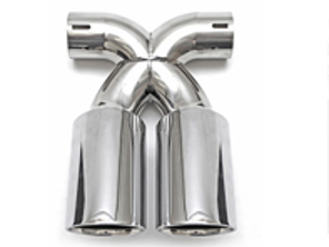 排气豪华双风格尾管抛光镀铬。保时捷 987.2 Boxster / Cayman - 98711125730, 98711125831, 98711198130, 98711125860