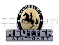 Reutter Badge, 1953 to 1955. Porsche 356 - PSP72300200, PCG72300200
