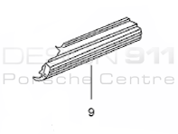 Zijdorpel buitenpaneel. Porsche 986 Boxster - 98650396300GRV, 98650396400GRV