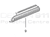 Pannello esterno della soglia laterale. Porsche 986 Boxster - 98650396300GRV, 98650396400GRV