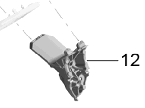 Door mirror base, lower part. Porsche 982 Boxster / 982 Cayman - 982857539, 982857540