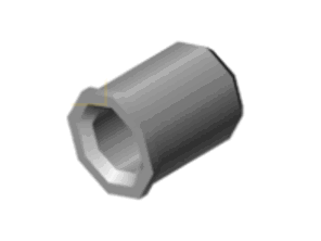 Threaded insert M6x9.40 for rear wing spoiler for Porsche 718 Cayman GT4 - 98151268580