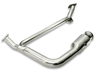 Sports exhaust reduced cell catalytic converter Porsche 718 Boxster and Cayman