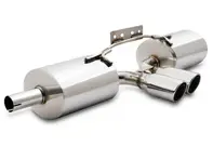 Pot d'échappement / Silencieux avec embouts chromés pour Porsche Boxster 986 - 3606008603, 99611112107, 99611114105, 99611114111, 99611114202, 99611114211, 99611115101, 99611115202