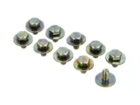 Set di 10 bulloni - M6x12 - per lamiera del motore (convogliatore e coperchio ventola). Porsche 911/964/993 Carrera e Turbo 1978-1998 - 99907503902, 99907503901, 9990750390C, 99914300408, 99914300401 - 1504, JG.750.39