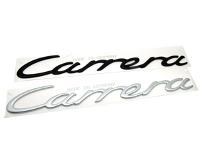 CARRERA - Black Rear badge, 26cm. Porsche 996 / 997 - 996559237074PU, 9965592370970C