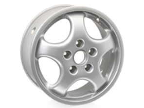Llanta de aleación, 9.0Jx17 ET55, trasera, Plata para Porsche 928 GTS - 96536216800