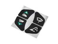 Stickerset, ruitenwisser en richtingaanwijzer. Porsche 911 - 90155933000 - 901.559.330.00, 1601502110