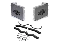 Radiatore in alluminio per liquido refrigerante e tubi flessibili SET DI 2. Porsche 996 - 8MK376714291, 8MK 376 714-291, 99610613151, 99610613150, 8MK376713791, 8MK 376 713-791, 99610613251, 99610613181, 99610613281, 1614200803 - 7044