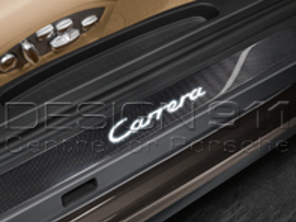 Side Sills Trims in Carbon with Logo, Illuminated. Porsche 991 (911) Carrera >>2013 - 99104480030, 99104480031, 99104480032, 99104480033, 